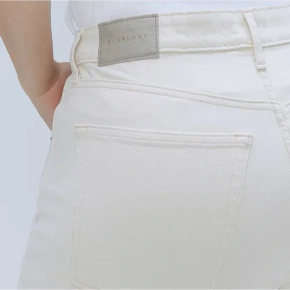 Everlane The Original Cheeky Jeans 35 NWT ECRU - Picture 4 of 12